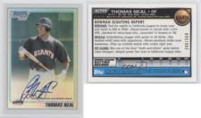 2010 Bowman Chrome Prospects Refractor Auto /500 Thomas Neal #BCP99 Auto