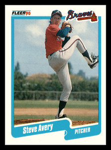 1990 Fleer Update Steve Avery  #U-1 Atlanta Braves