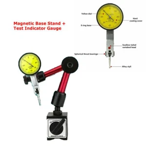 Leverage Dial Indicator Magnetic Base Micrometer Measuring Tools Indicators CA - Picture 1 of 11