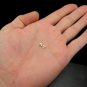 14K Solid Yellow Gold Push Back Butterfly Replacement Backing for Earrings - Picture 1 of 2