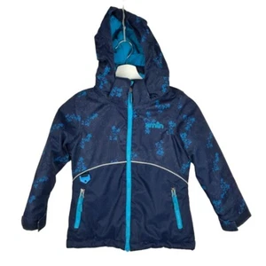 XMTN Winter Jacket Kids 5 Blue Removable Hood Insulated Ski Snowboard Fleece - Picture 1 of 18