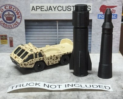 1 件全新 MISSLE,火箭适用于火柴盒运输车 MBX 超快 — 第 1/4 张图片