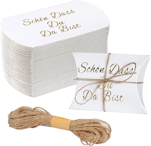 50 Stück Kleine Geschenkbox Schön Dass Du Da Bist Geschenkschachtel 9*6*2,5Cm Kr - Bild 1 von 12
