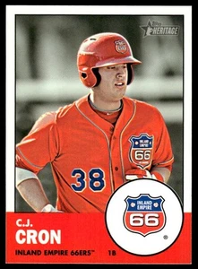 2012 Topps Heritage Minor League C.J. Cron #75 Inland Empire 66ers - Picture 1 of 2