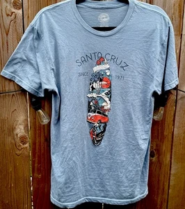 The Duck Company VW Bus California Santa Cruz Men’s T-shirt Size M - Blue - Picture 1 of 10