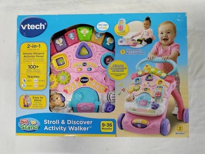 🆕 VTech / Stroll and Discover Activity Walker / Pink / D0812306 - Image 1 of 4