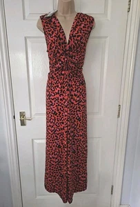 Joe Browns Maxi Dress Size 12 Animal Print Twist Front Jersey New With Tags - Picture 1 of 13