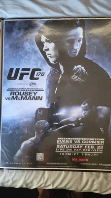 Lote de póster promocional UFC original de Ronda Rousey Foto 1 de 4