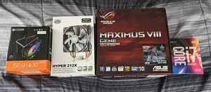 Computer Parts Lot - Motherboard CPU Fans - Photo 1/7