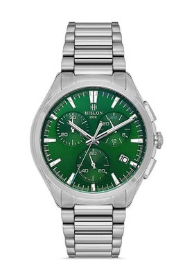 Hislon Men's Watch Sapphire Glass Chronograph Green Dial New Collection - Image 1 of 4