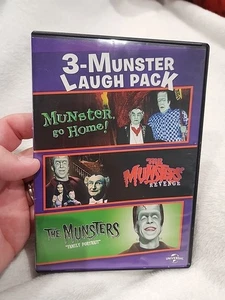 3 Munster Laugh Pack: Munster Go Home Munsters Revenge Family Portrait DVD Works - Imagen 1 de 6