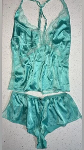 Vintage Victoria's secret pajama set medium Teal - Picture 1 of 1