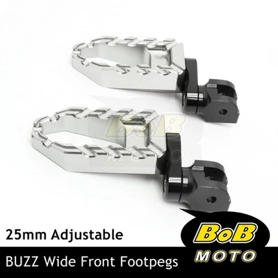 Para Suzuki GSX-S1000 15-20 19 18 17 BUZZ 25mm Extender estriberas delanteras TITANIO Foto 1 de 4