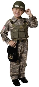 Army Special Forces Costume U.S. Military Soldier SWAT Costume Size 2 Toddler - Picture 1 of 12