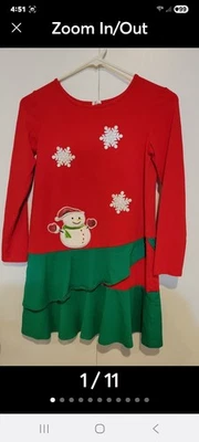 Girls Size 12 Christmas Dress. Brand Is SUNNY FASHION. - Image 1 of 4