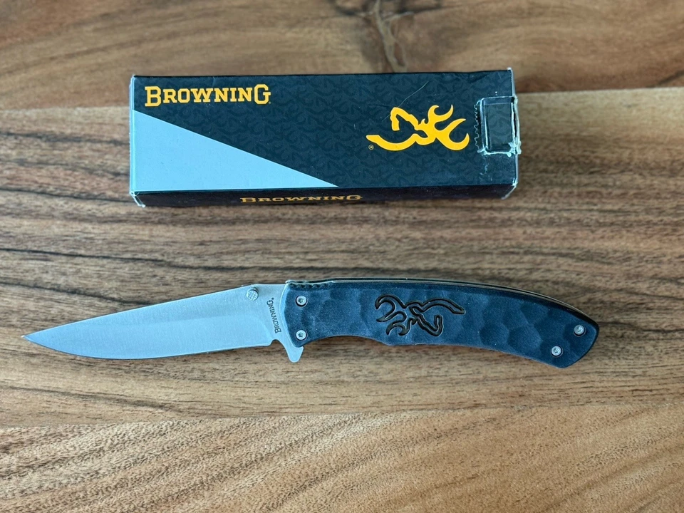 Cuchillos Browning - Modelo 0429B - Inoxidable - Negro - Cuchillo Plegable de Bolsillo Foto 1 de 4