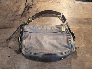 Coach 12671 Zoe Metálico Cobre Bronce Cuero Hobo Dorado Herrajes Cremallera Top - Imagen 1 de 11