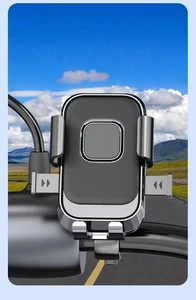 Shockproof Design Mobile Phone Holder for Motorcycles with Adjustable Angle - Picture 1 of 36