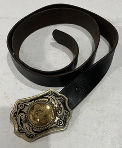 "Hebilla de cinturón Eagle con arnés de aceite de cuero Levi's #2255 cinturón de 40"" EE. UU. - Imagen 1 de 11