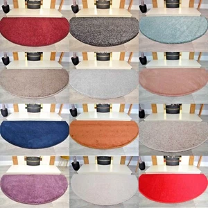 Semi Circle Rugs Half Circle Rug Round Moon Hearth New Fireside Plain Floor Mats - Picture 1 of 36