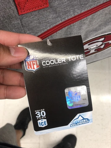 San Francisco 49ers Rawlings Grocery Getter Cooler/Carrier Tote Bag NFL Backpack Cover