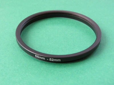 55mm to 52mm Stepping Step Down Male-Female Lens Filter Ring Adapter 55mm-52mm  - Image 1 of 2