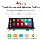10.25'' Wireless CarPlay Car TouchScreen For BMW X5/X6 E70/71 2011-2013 With CIC