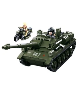 Sluban B0687 Kinder Baustein Ziegel Armee Militär WWII Alliierte Jagdpanzer - Bild 1 von 2