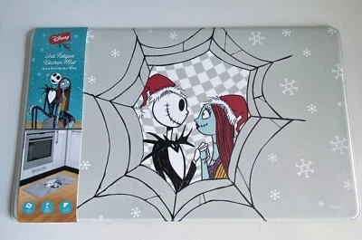 "Pesadilla antes de Navidad Jack y Sally Santa alfombrilla de cocina antifatiga 18x30""" Foto 1 de 4