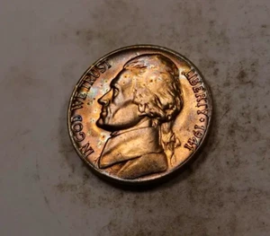 1941 Jefferson Nickel * Gem BU Rainbow Toned * Full Step FS XN0506 - Picture 1 of 5