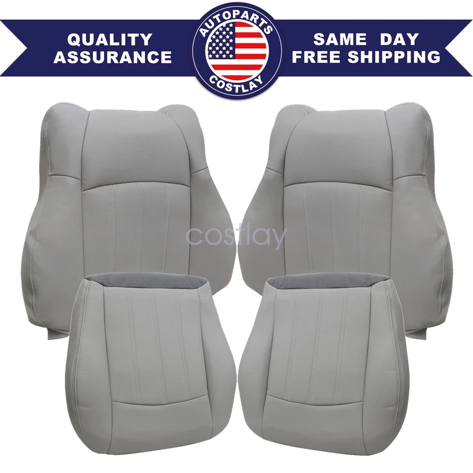 适用于 2005 - 2010 年克莱斯勒 300C Touring 两侧底部和顶部座椅套 灰色 — 第 1/4 张图片