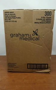 Graham Medical Drape Sheet 2 ply White Tissue 40" X 48"--Case of 100  - Picture 1 of 1