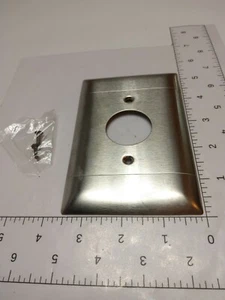 PASS & SEYMOUR P-S 302 STAINLESS DRY/RANGE WALL PLATE (NOS) - Picture 1 of 7