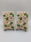 Vintage Byron Molds 1972 3D Wall Hangings Ceramic Flowers Floral Wall Plates