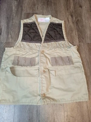 Vintage SAFTBAK Best Hunting Skeet Vest Endorsed by Jim Catfish Hunter USA Large - Image 1 of 4