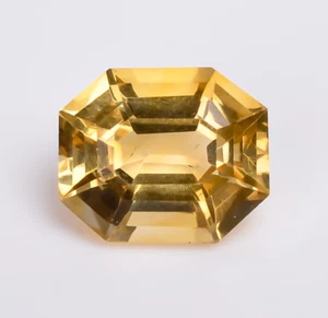 5.75 Carats Natural Yellow Citrine Cushion Shape Custom Cut Loose Gemstone - Picture 1 of 4