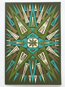 Frederick Beck Originals Vintage MCM Stern Weihnachten Neujahr Grußkarte - Bild 1 von 12