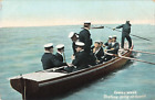 Cowes Week The King Going On Board, Sailors Boats, Vintage Postcard