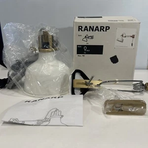 IKEA Ranarp Wall Clamp Spotlight Cream Lamp Accent Work Desk White Bronze New! - Picture 1 of 7