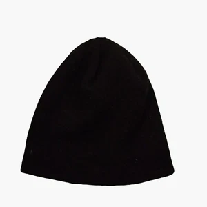 Weissman Black Knit Beanie Hat Youth One Size OS Ski Cap - Picture 1 of 3