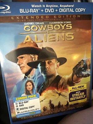 Cowboys Aliens (Blu-ray/DVD, 2011, 2-Disc Set, Extended Edition Rated/Unrated - Image 1 of 2