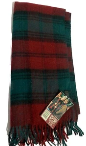 Sciarpa lunga lunghezza tartan 100% acrilico 183x39 cm nuova vtd - Foto 1 di 3