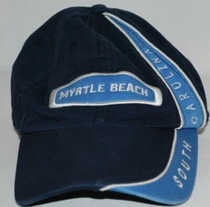 Bio Domes Blue/Light Blue Log Myrtle Beach Hat Hook/ Loop Adjustable  - Picture 1 of 5