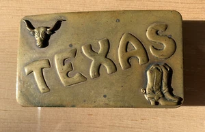 Texas Vintage Belt Buckle - Picture 1 of 3