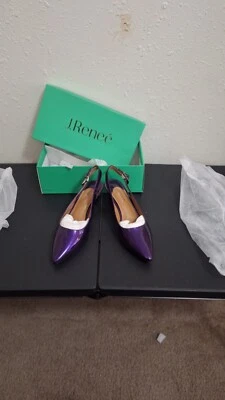 Zapatos de trabajo de vestir púrpura J.Renee Mayetta con cordones para mujer talla 9M nuevos con caja Foto 1 de 4