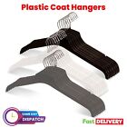 Strong Plastic Coat Hangers Adult Clothes Hanger 43cm Tops Shirts Suits Notches