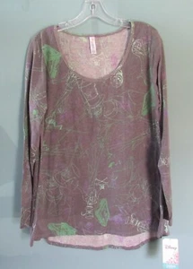 LULAROE LYNNAE DISNEY PRINCESA Y LA RANA GRIS TEJIDO TOP TALLA XL XLARGE NUEVO - Imagen 1 de 1