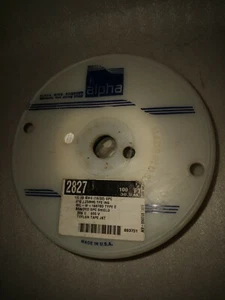 NEW ALPHA WIRE 2827 1/C 20 AWG .25MM TFE INS MIL-W-16878D TYPE E BRAIDED 100FT - Picture 1 of 6