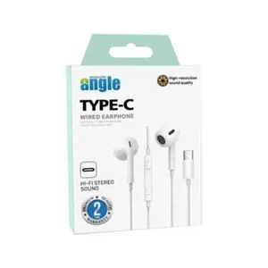 Auriculares intrauditivos tipo C angular con micrófono y control remoto - Auriculares con cable USB-C - Imagen 1 de 6