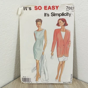 Giacca abito modello cucito 7 taglie in uno NON TAGLIATA semplicità 7667 - Foto 1 di 3